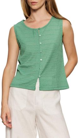 Sanctuary Textured Vacation Knit Vest in Green Juice at Nordstrom, Size X-Large