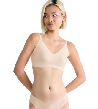 sloggi Bralette SLOGGI ZERO Microfibre 2.0, Damen, Gr. XL, N-Gr, braun (walnuss), Obermaterial: 76% Polyamid, 24% Elasthan, unifarben, BHs Bralette, nahtlos,