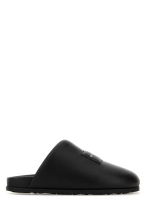 Givenchy Black Leather Slippers