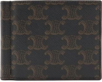 Celine Black Brown Coated Canvas Wallet (Bi-Fold) (Pre-Owned)