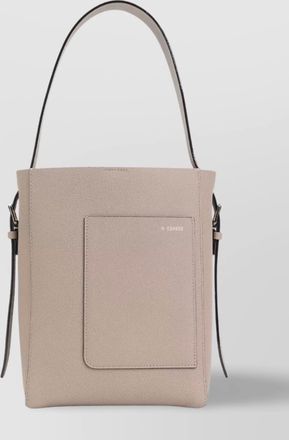 Valextra small leather bucket bag