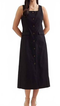 Entro Monaco Midi Dress In Black