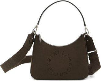 Stella McCartney Logo Uitgesneden Crossbodytas - Dames - Schoudertassen - Bruin - ONE Size - Tassen