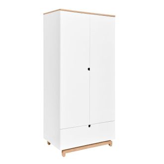OEM Armoire 2 Portes 1 Tiroir Bellamy Nomi Blanc Et Bois