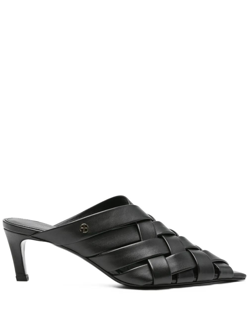 【関税込み】Jackie Sandals - ANINE BING - Leather - Black ANINE BING Jackie Heels | Shopbop