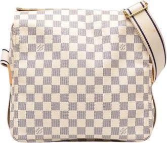 Louis Vuitton Pre-owned Naviglio Cross Body Bag - Dames - Pre-owned - Wit - Maat: ONE Size Zijde