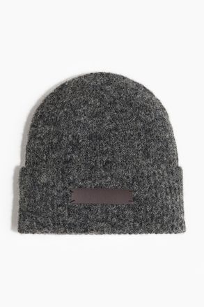 H&M Gerippte Beanie - Dunkelgrau