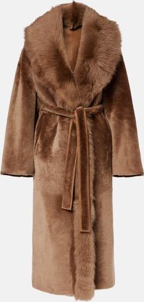 Nour Hammour Cappotto Isadora in shearling