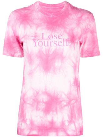Paco Rabanne Lose Yourself tie-dye T-shirt - women - Cotton - S - Pink