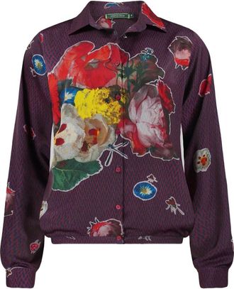 Lizzy & Coco Dames, Blouses & Shirts, Paars, Maat: 3XL