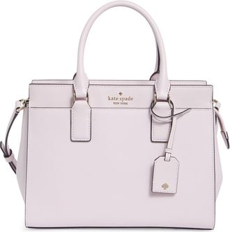 Kate Spade New York cameron medium leather satchel in Pale Amethyst at Nordstrom Rack