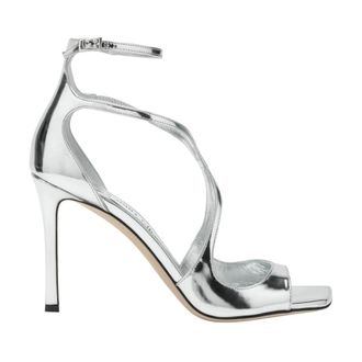 Jimmy Choo London High Heel Sandals, female, Gray, Size: 7 1/2 US Azia 95 Heeled Sandals
