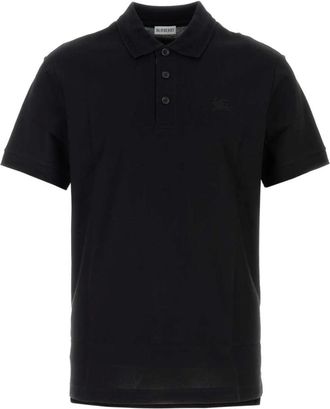 Burberry Polo in Cotone Piqu&eacute; - - Tops - Uomo - Nero - L