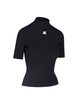 Courr&egrave;ges Womens Sweaters Black Viscose