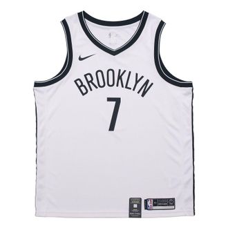 Nike Basketball Jersey SW Brooklyn Nets Kevin Durant For Men White 864401-103
