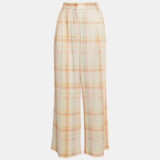 M Missoni Multicolor Checks Lurex Wide-Leg Pants M