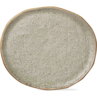 Tag Speckle Texture Glaze Serving Platter Taupe Brown Porcelain at Nordstrom
