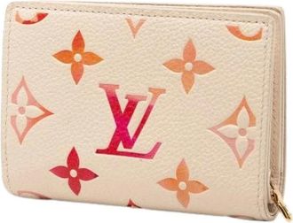 Louis Vuitton Pre-owned Wallets, female, Multicolor, Size: ONE SIZE Pre-owned Leather Wallet
