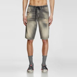 Diesel Chino shorts in JoggJeans - Denim short pants - Man - Grey