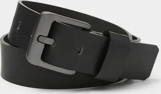 Le 31 Mens Square buckle leather belt