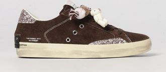 Crime London Sneakers basse Distressed in pelle bicolor con dettagli glitter e charm