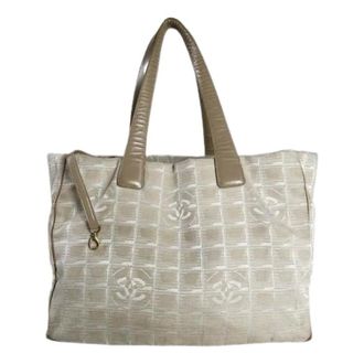 Chanel Pre-owned Tote Bags, female, Beige, Size: ONE SIZE Pre-owned Vintage Tote Bag