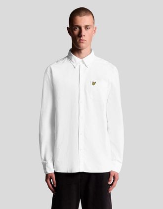 Lyle & Scott Lyle And Scott Mens Cotton Button Down Oxford Shirt - White - Size: 42/Regular