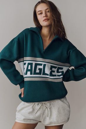 Terez Cotton NFL Quarter-Zip Sweatshirt