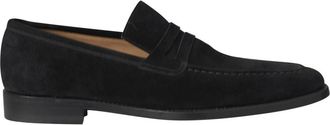 Kiton Loafers Classic Solid 100% Handmade - Heren - Loafers - Zwart - 40 1/2 EU - Leer - Schoenen