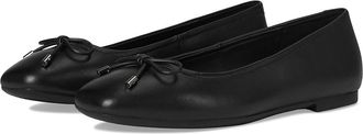 Ecco Margot Bow Ballerina Flat Womens Flat Shoes Black : EU 41 (US Womens 10-10.5) M, Leather