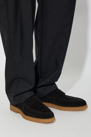 Kiton Suede loafers, Mens, Black