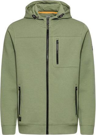 Camel Active Zip-through Sweatshirt - Heren - Vesten met rits - Groen - 5XL - Katoen - Hoodies & sweatvesten