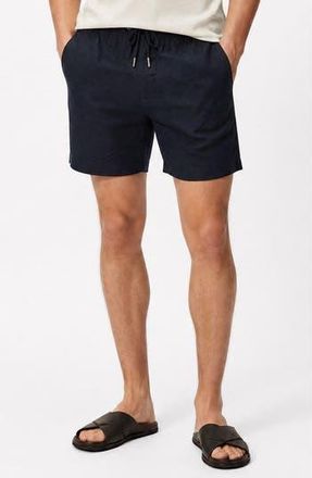 Onia Stretch Linen Blend Pull-On Shorts in Midnight at Nordstrom Rack, Size Xx-Large