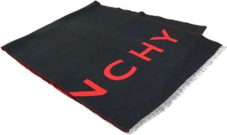 Givenchy Pre-owned Scarves, female, Black, Size: ONE SIZE Pre-owned Silk scarves