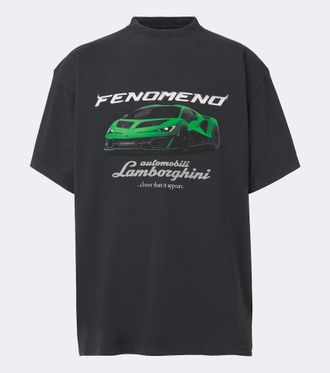 Balenciaga x Lamborghini printed cotton jersey T-shirt