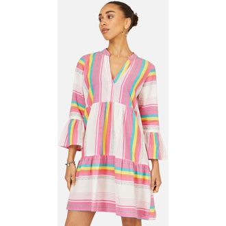 Yumi Cotton Tunic Dress in Multi at Nordstrom, Size 16