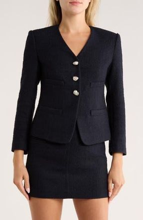 A.L.C. Luca Tweed Jacket in Deep Navy at Nordstrom Rack, Size 4