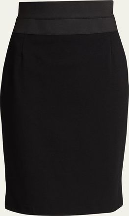 Akris High-Waist Jersey Pencil Skirt