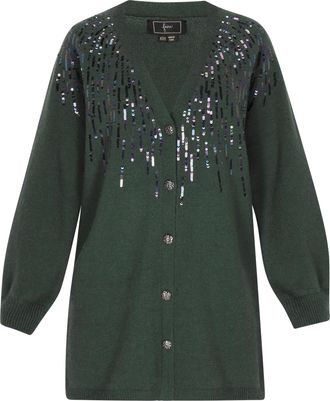 Faina Vest Dames donkergroen