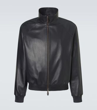 Berluti Leather blouson jacket