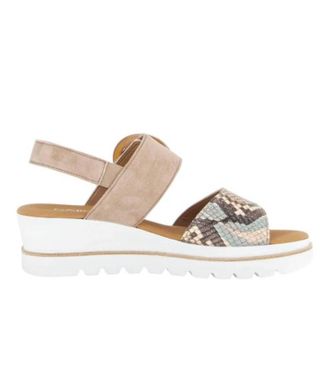 Gabor Womens Beatrix Platform Sandal In Python/sand