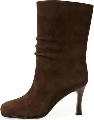 Cesare Gaspari Schoenen, Dames, Bruin, 38 EU, Su&egrave;de, Grace Su&egrave;de Enkellaarsjes