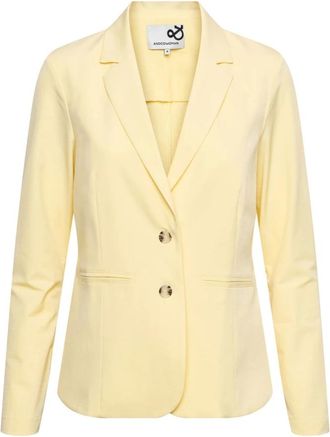 &Co Woman Jassen, Dames, Geel, S, Ongevoerde Blazer