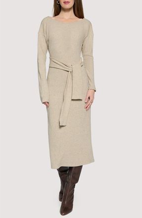 Lost + Wander Sloane Long Sleeve Sweater Dress in Grey at Nordstrom, Size X-Small