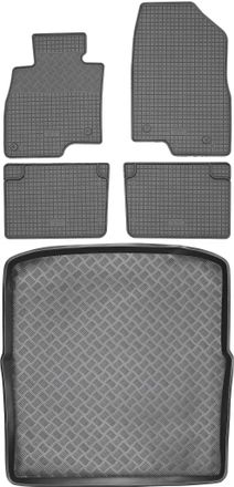 OEM Mazda 6 Iii Kombi De 2012 Set - Alfombrillas De Goma Para Coche + Alfombrilla Para Maletero