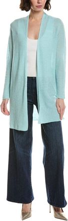 Eileen Fisher Linen-Blend Long Cardigan