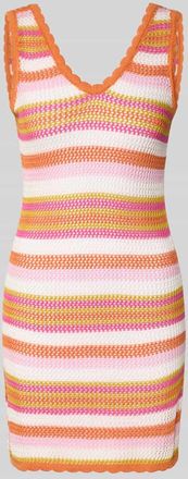 Banana Moon Banana Moon Minikleid mit V-Ausschnitt Modell SILOAM WILDERNESS in Pink, Gr&ouml;&szlig;e XS