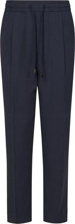 Jacob Cohen Blauwe Broek met Trekkoord - Heren - Sweatpants - Blauw - S - Katoen - Broeken