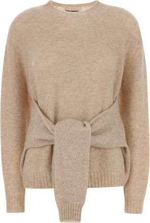 Des_Phemmes Beige Stretch Nylon Blend Sweater