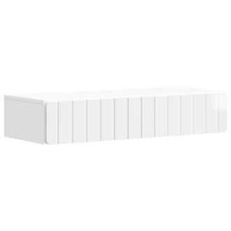 vidaXL Mesa Lateral Montada En La Pared Brillante 87,5 X 34,5 X 17 Cm Vidaxl